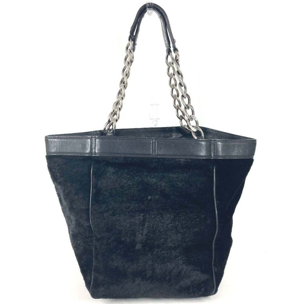 CHANEL Black Leather Logo Shoulder Bag - Picture 2 of 16